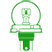 Kaukovalo polttimo: R2