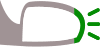 Peili vilkkuvalolla